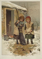 Robins frukost, viktoriansk illustration