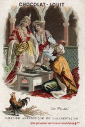 Matens anekdotisk historia: pilauen (kalkon). Sultan Amurat IV (eller Murad IV).