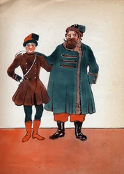 Anonym illustration till "Les deux Nigauds" skriven av grevinnan av Segur, 1900-talet (tryck)