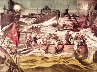 Slaget vid Kunfuda (Kunfida Kunfidah): sjöslag utkämpades den 7 och 8 januari 1912, under det italiensk-turkiska kriget (1911-1912), i Röda havet, framför hamnen i Kunfuda, Saudiarabien.