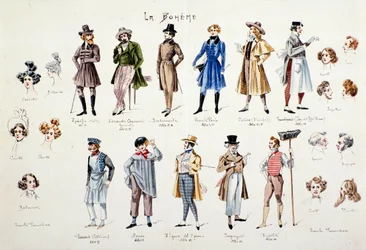 Gestalter ur Puccinis opera La Bohème (1896)