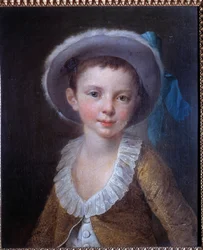 Barnporträtt Anonym 1700-talsmålning, Paris, Museum of Decorative Arts