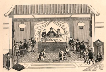 Kristenförföljelse: förberedelser för den franske missionärsprästen Augustus Chapdelaines (1814-1856) martyrdöd i Sy-lin-hien (Sy lin hien) i Kina den 27 februari