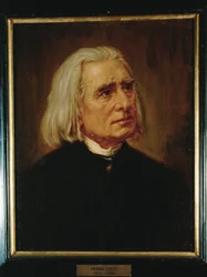 Kompositören Franz Liszt ... (målning på duk)