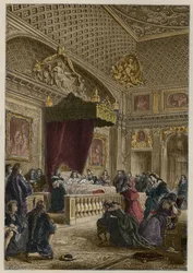 Ludvig XIVs död i Versailles den 1 september