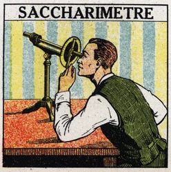Dubbelbrytning: sackarimeter. Anonym illustration av 1925. Privat samling.