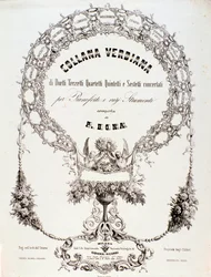 Frontispice av en samling partitur av Giuseppe Verdi