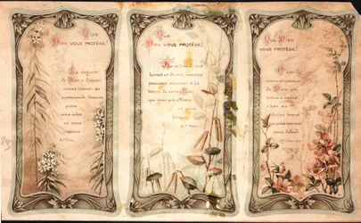 Gud skydda dig Böner. Fromma bild. Vykort. Början av 1900-talet. Privat samling