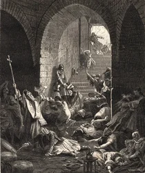 Greklands självständighetskrig. Capture of Missolonghi av Ibrahim Pasha, 25 april
