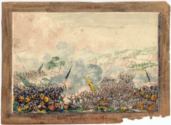 Guerre russo-turque de 1828-1829 - Slaget nära Provadia i maj 1829 - Anonym - 1829 - Akvarell på papper - 21,8x29,8 - Privat samling