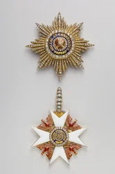 Kongeriget Preussen - Den Røde Ørnes Orden - Insignier af det store kors - Frø fra det tidlige 20. århundrede