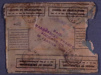Senaste brevet från Madagaskar-Frankrike raiden (olycka den 18 januari 1930)