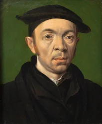 Manligt porträtt, ca 1550 (olja på koppar)