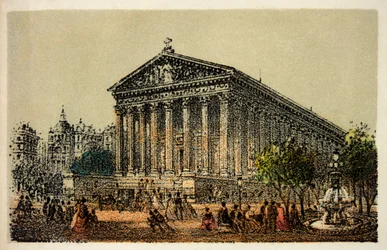 Paris 1874: Kyrkan La Madeleine, privat samling