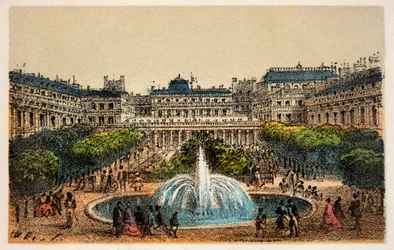 Paris 1874: Kungliga slottets trädgårdar, privat samling