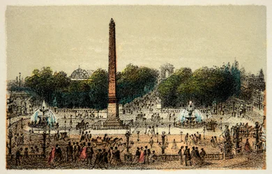 Paris 1874: Place de la Concorde, privat samling