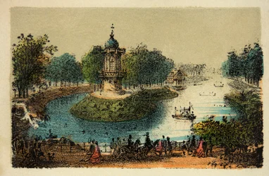 Paris 1874: Bois de Boulogne, privat samling
