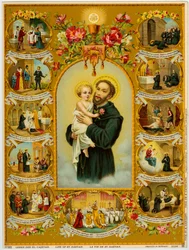 Fromma bild: Saint Cajetan, Gaetano dei Conti di Tiene grundare av Theatines (kromolitografi)