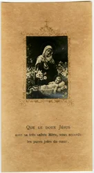 Fromma bild: Jungfrun och Jesus (tryck)