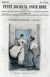 Politisk och social tecknad film under det andra imperiet. "Om Crinoline"