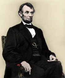 Porträtt av Abraham Lincoln - Porträtt av Abraham Lincoln (1809-1865) USA:s 16:e president.