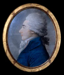 Porträtt av Alexander greve av Lameth (1760-1829), fransk general och politiker under franska revolutionen, bror till Charles och Theodore Anonym målning från 1700-talet