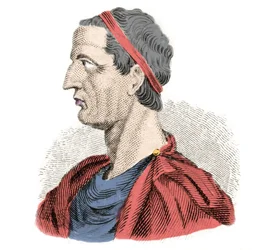 Porträtt av Ancus Marcius (Anco Marzio), den fjärde av det antika Roms sju legendariska kungar. Han regerade från -641 till -616. Gravyr från 1800-talet. Milanesisk