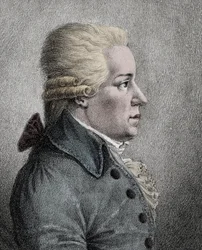 Porträtt av Carl (Karl) Ditters von Dittersdorf (1739-1799), österrikisk kompositör - Porträtt av August Carl Ditters von Dittersdorf (1739-1799), österrikisk kompositör och violinist