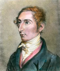 Porträtt av Carl (Karl) Maria Von Weber (1786-1826) tysk kompositör Gravyr från 1800-talet Privat samling