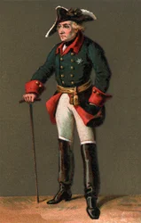 Porträtt av FREDERICK II (1712-1786) Känd som Fredrik den store kungen av Preussen