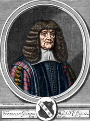 Porträtt av Francis Glisson (1599-1677), brittisk läkare, anatom.