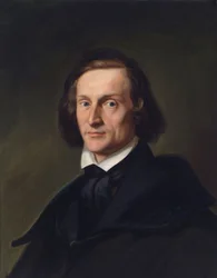 Porträtt av Franz Liszt (1811-1886)