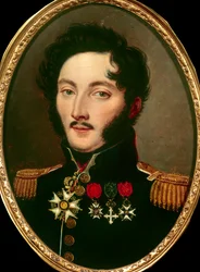 Porträtt av general Baron Gourgaud (1783-1852), Anonym målning. 1800-talets privatsamling