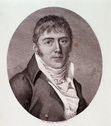 Porträtt av Giovanni Simone Mayr (Johann Simon) (litografi)