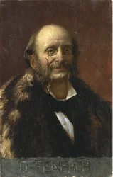 Porträtt av Jacques Offenbach (1819-1880) - Anonym - Olja på duk - Privat samling