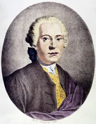 Porträtt av Johan Adolf Hasse (1699-1783) Barockkompositör Gravyr från 1700-talet Privat samling