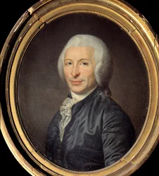 Porträtt av Joseph Ignace Guillotin (1738-1814) läkare och politiker Anonym målning. 1784. Dim. 0,60 x 0,49 m Paris, Musee Carnavalet