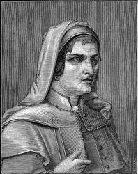 Porträtt av Lelio Orsi (1511-1587), italiensk målare. gravyr av 1859 i "" gallerierna i Europa - Italien "" av Armandaud. Privat samling.