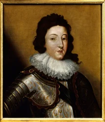 Porträtt av Ludvig XIII (1601-1643). Anonym målning från 1600-talet. Olja på duk. Nämnas måste: Reims, Musee Des Beaux Arts