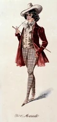 Porträtt av Marcello, från La boheme av Puccini (1892-1895)