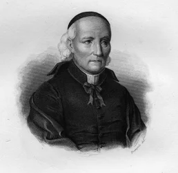 Porträtt av Nicola Sottile (1751-1832), Novara kanon I "" Porträtt och historia av användbara män: män och kvinnor i alla länder och av alla förhållanden, som har förvärvat rättigheter till mäns erkännande"" publicerat och propagerat av Societe Montyon och