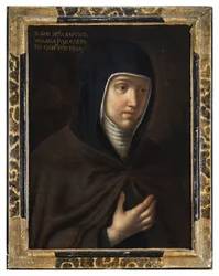 Porträtt av Saint Camilla Battista da Varano (1458-1524) (målning)