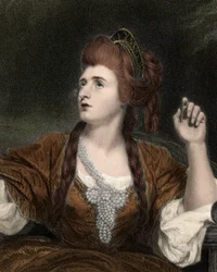 Porträtt av Sarah Siddons