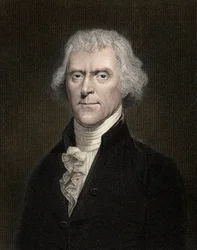 Porträtt av Thomas Jefferson (1743-1826), USA:s president från 1801 till 1809 - Thomas Jefferson (1743-1826), USA:s 3:e president