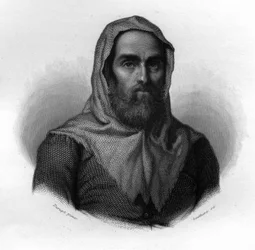 Porträtt av Willem (Wilhelm) Beukels som uppfann ett sätt att bevara sill i "Porträtt och historia av användbara män: män och kvinnor i alla länder och förhållanden, som förvärvade rättigheter till mäns erkännande" publicerad och propagerad av S.