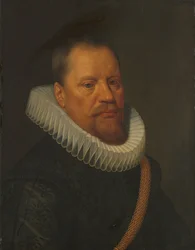 Porträtt av en man, ca 1615-1620 (olja på pannå)