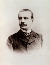 Porträtt av den engelske kompositören Charles Bordes (s/v foto, ca 1900)