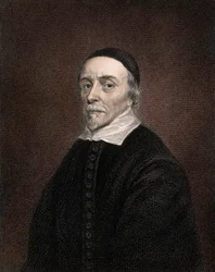 Porträtt av den engelske läkaren Sir William Harvey 1578-1657