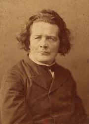 Porträtt av tonsättaren Anton Rubinstein (1829-1894), Anonym . Albumin foto. Privat samling