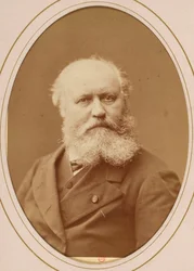 Porträtt av kompositören Charles Gounod (1818-1893), Anonym . Albumin foto. Privat samling